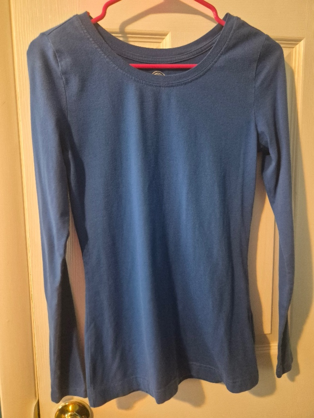 Blue healing hands under scrub long sleeve shirt
